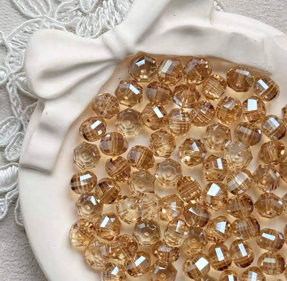 Shining Crystal Glass Beads