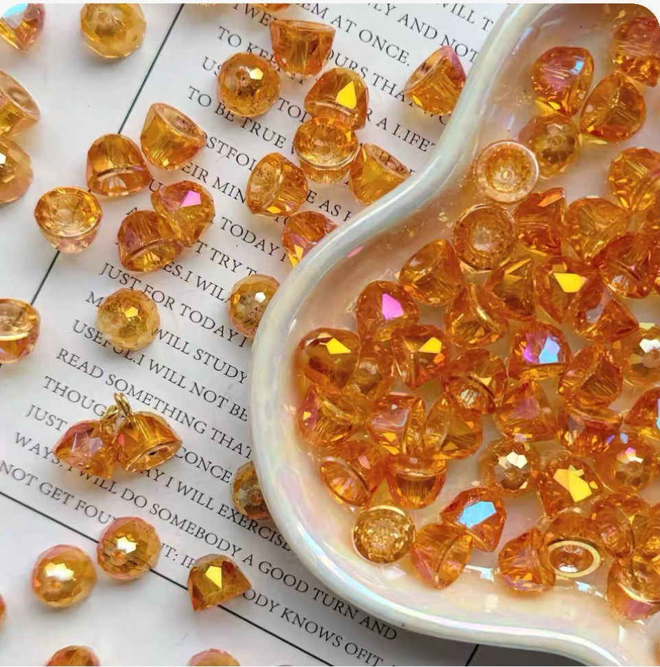 Shining Crystal Glass Beads