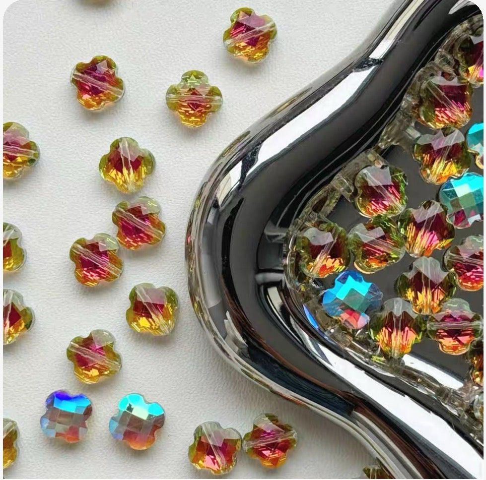 Shining Crystal Glass Beads